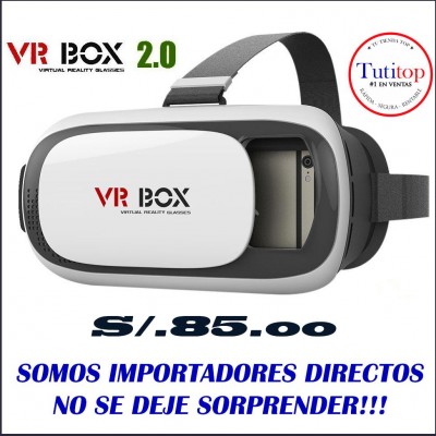 VR BOX 2.0 SOMOS IMPORTADORES DIRECTOS. LENTES / VISORES DE REALIDAD VIRTUAL