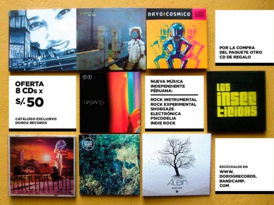 CDs MÚSICA PERUANA / INDIE ROCK, EXPERIMENTAL, INSTRUMENTAL / DOROG RECORDS