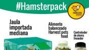 Todo completo para tu hamster Jaula alimento y controlador de olores