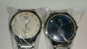 Reloj Armani Réplica colores azul y blanco perlado