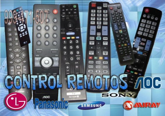 Control Remotos Originales y Genéricos para Televisor Plasma Lcd Led Smart Tv