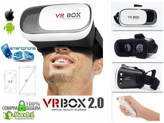 Lentes 3d Realidad Virtual Visor Vr Box 2 control Bluetooth