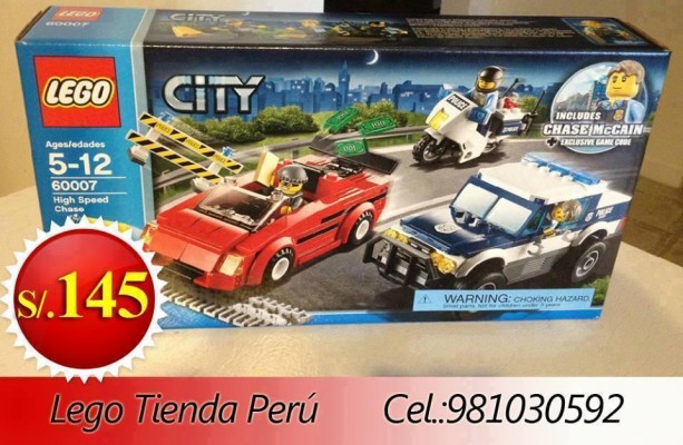 Lego City 60007 . Policias y Ladrones . Cajas Impecables Selladas De Fabrica . LEGO TIENDA PERU
